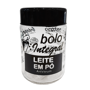 Pote para Leite em Pó Artvitrum 600ml Preto - 31LE/2