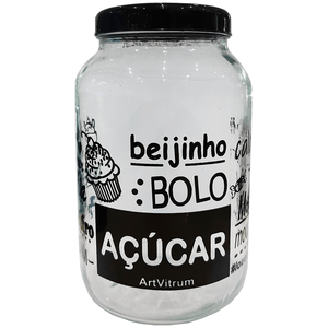 Potão para Açúcar Artvitrum 3L Preto - 11AC/1