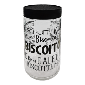 Pote para Biscoito Artvitrum 1,6L Preto - 1033