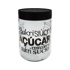 Pote para Açúcar Artvitrum 1,2L Preto - 1037