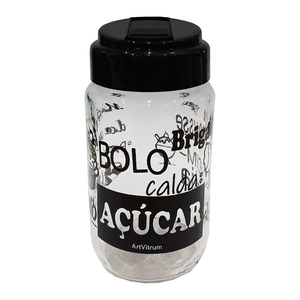 Pote para Açúcar Artvitrum 330ml Preto - 04A/1