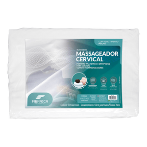 Travesseiro Fibrasca Massageador Cervical 40x60cm - 4572
