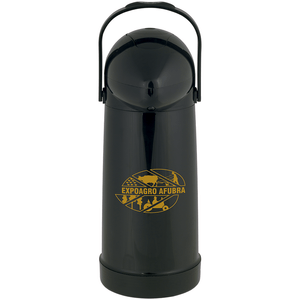 Garrafa Térmica Mor Nobile Expoagro 1L, Ampola de Vidro, Preta - 25120022