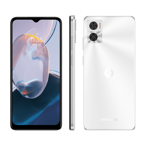 Smartphone Motorola Moto E22 32GB Branco com Tela de 6,5" e Câmera Dupla de 16MP
