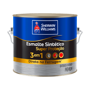 Esmalte Sintético Sherwin-Williams 3 X 1 Super Proteção Cinza Médio 2,4l - 7912675