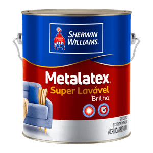 Tinta Acrílica Premium Sherwin-Williams Metalatex Semi Brilho Branco Gelo 3,6L - 8201801