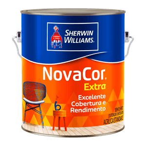 Tinta Acrílica Standard Sherwin-Williams Novacor Semi Brilho Branco 3,6L - 38443101