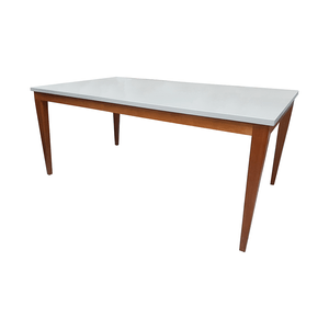 Mesa Heitor Lavis 180x100cm Amêndoa / Off White - Ms3330