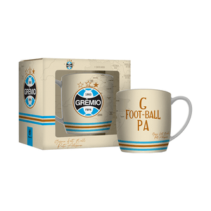 Caneca Urban Brasfoot Grêmio 300ml, Porcelana - 12806