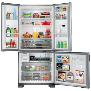 Geladeira / Refrigerador Brastemp Side Inverse, Frost Free, com French Door, 554L, Inox - BRO85AK 220V