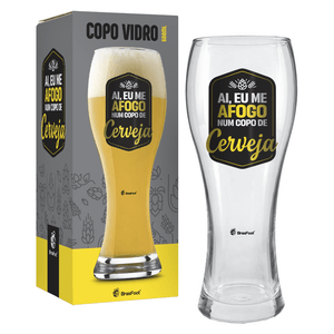 Copo Joinville Brasfoot Afogo Num Copo De Cerveja 680ml, Vidro - 12862