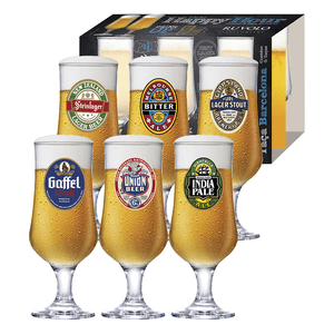 Conjunto De Taças Para Cerveja Ruvolo Barcelona 370ml, Vidro, 6 Peças - 6080719