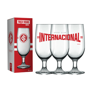 Taça Brasfoot Inter 330ml, Vidro - 13048