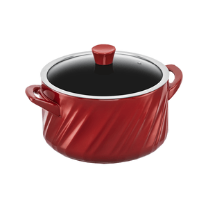 Caçarola de Cerâmica Ceraflame Twist 24cm, 5 Litros, Vermelha - C19637646