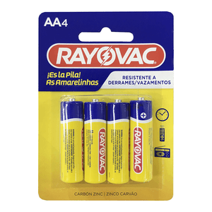 Pilha Comum Pequena AA Rayovac com 2 unidades