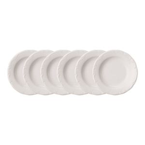 Conjunto de 6 Pratos Fundos 23cm Schmidt Pomerode, Porcelana