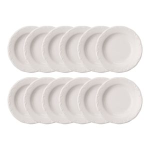 Conjunto de 12 Pratos Fundos 23cm Schmidt Pomerode, Porcelana