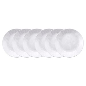 Conjunto de 6 Pratos Fundos 24cm Oxford Coup Blanc, Porcelana