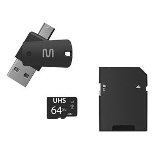 Cartão De Memória Multilaser 64gb 4 Em 1 Micro Sd - Mc152