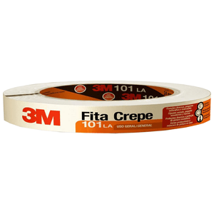 Fita Crepe 3M Uso Geral 101LA 18mm X 50m - HB004572341