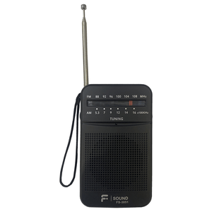 Radio Portátil F-Sound Fs3051, Am/Fm, Usb, Entrada Para Fone De Ouvido - Preto