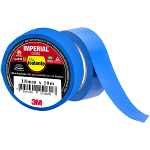 Fita Isolante 3M Imperial 18mm X 10m Azul - HB004297980