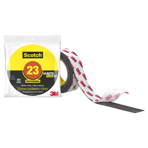 Fita Isolante 3M Autofusão Scotch 23 19mm x 10m Preta - H0002185603