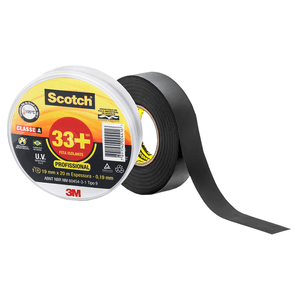 Fita Isolante 3M Scotch 33+ 19mm x 20m Preta - HB004482483