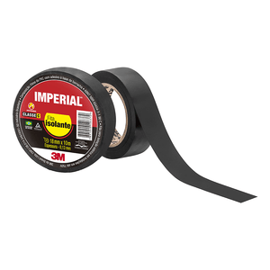 Fita Isolante 3M Imperial 18mm x 10m Preta - HB004236020