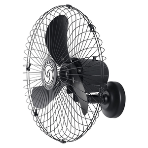 Ventilador De Parede Solaster Acapulco Eco, 60cm, Preto - Bivolt