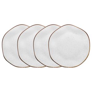 Conjunto de 4 Pratos Rasos 27,5cm Oxford Ryo Maresia, Porcelana