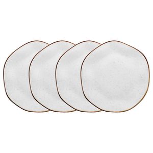 Conjunto de 4 Pratos Rasos 27,5cm Oxford Ryo Maresia, Porcelana