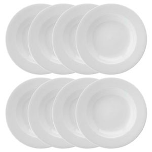 Conjunto De 8 Pratos Fundos 23cm Schmidt Convencional, Porcelana