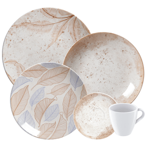 Aparelho De Jantar E Chá Tramontina Aster, Porcelana, 20 Peças - 96589/022