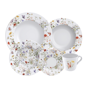 Aparelho De Jantar E Chá Tramontina Ana Clara, Porcelana, 20 Peças - 96589/016