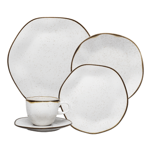 Aparelho de Jantar e Chá Oxford Ryo Maresia, Porcelana, 30 Peças - 103233