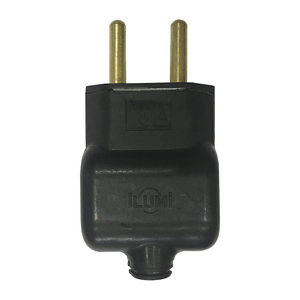 Plugue Macho Ilumi 2 Pinos 20A 250V Preto - 14031