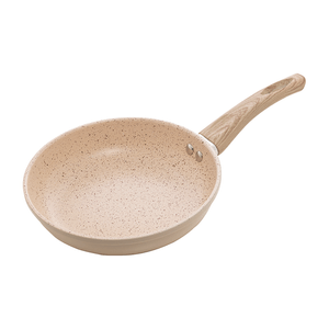 Frigideira De Indução Lyor 24cm, Alumínio Com Revestimento Cerâmico Granilite, Bege - 5216