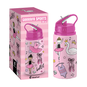 Garrafa Térmica Brasfoot Sports Astronauta 350ml Rosa - 13005