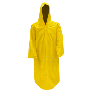 Capa De Chuva Baspan Com Mangas, Pvc, Amarela, Tamanho Gg