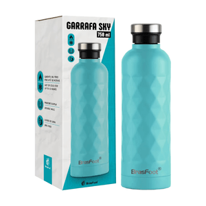 Garrafa Térmica Brasfoot Sky 750ml Azul Tiffany - 13097