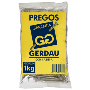 Prego Com Cabeça Gerdau 13x15 - 1kg