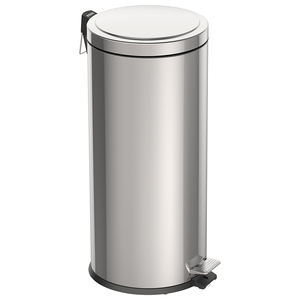 Lixeira Tramontina Brasil 30 Litros, Em Aço Inox, Com Pedal - 94538/130