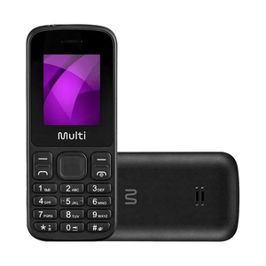 Celular Multi Up 4g, Tela De 1,77" Câmera Vga, Com Teclado Numérico, Dual Sim, Preto - P9139