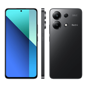 Smartphone Xiaomi Redmi Note 13 256GB Preto com Tela de 6,67" e Câmera Dupla de 50MP