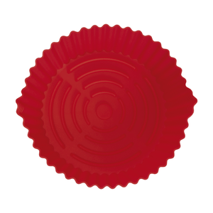 Forma Redonda Para Air Fryer Mor 19cm, Silicone, Vermelho - 8571