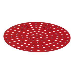 Forro Redondo Para Air Fryer Mor 19cm, Silicone, Vermelho - 8573