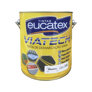 Tinta Demarcação Viária Brilhante Eucatex Via Tech Amarelo 3,6l - 8700016.01