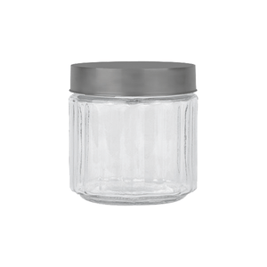 Pote De Vidro Mimo Sleek 850ml, Com Tampa Inox - 10056