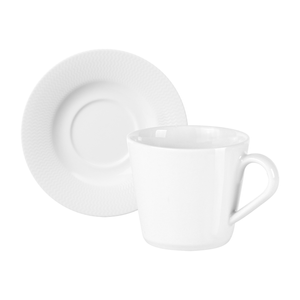 Xícara De Chá Com Pires Tramontina Mesh 185ml, Porcelana - 96580/048